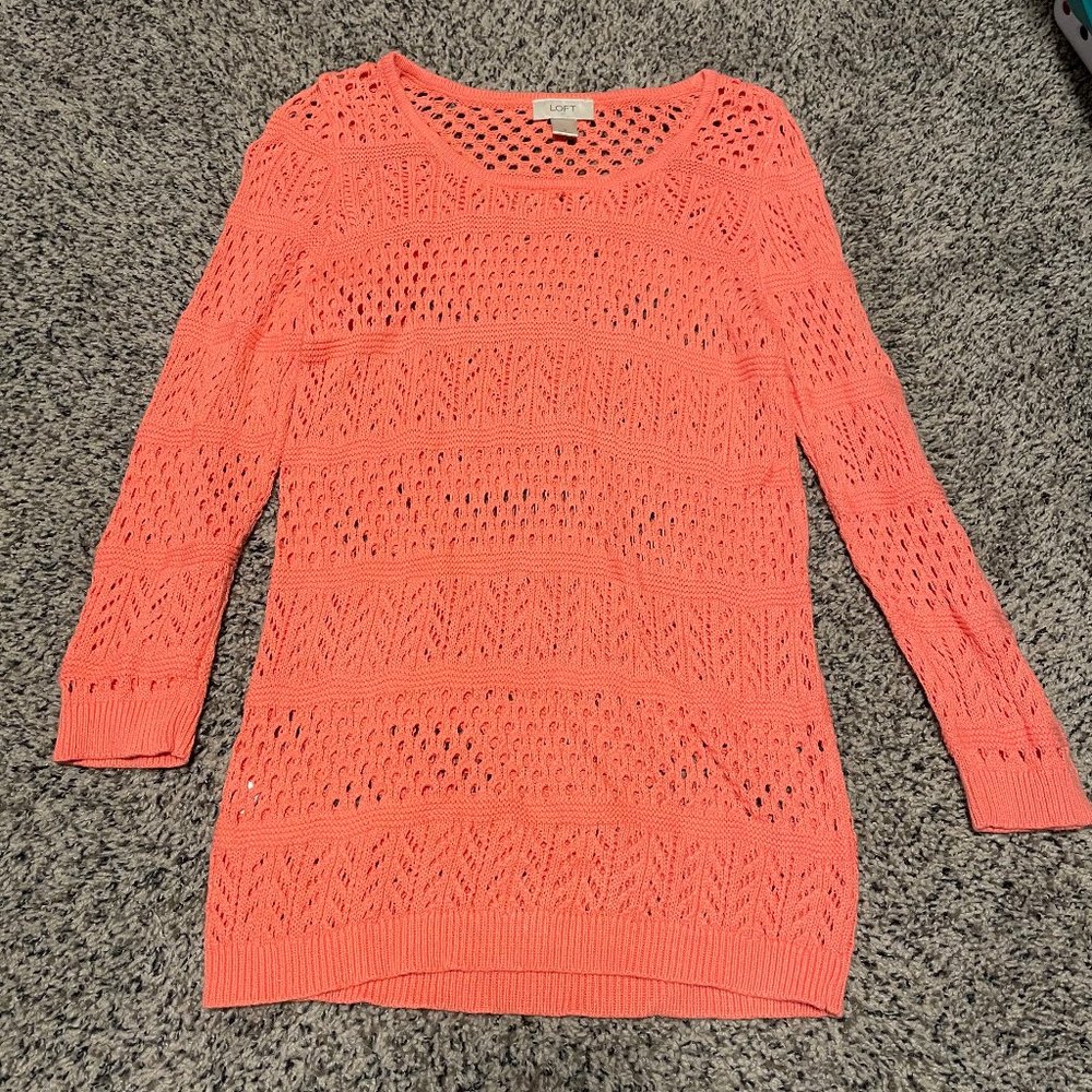 Coral Knit Sweater